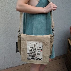 Vintage Addiction Recycled Military Tent CrossBody